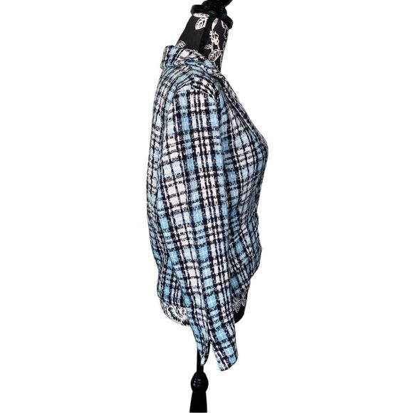 No Boundaries Tweed Blazer Suit Jacket Formal Career Occupational Workwear Work - Picture 4 of 9